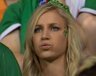 Supportrice irlandaise sexy