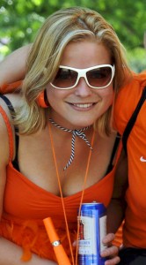 Sexy supportrice des Pays-Bas