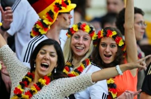 Trois supportrices allemandes