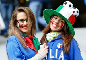 Deux supportrices italiennes