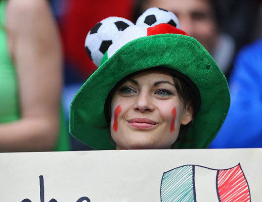 supportrice italienne