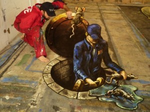 Peinture 3d : égouts